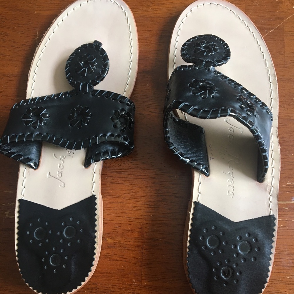 GREAT CONDITION. Black Jack Rodgers Sandals size 7